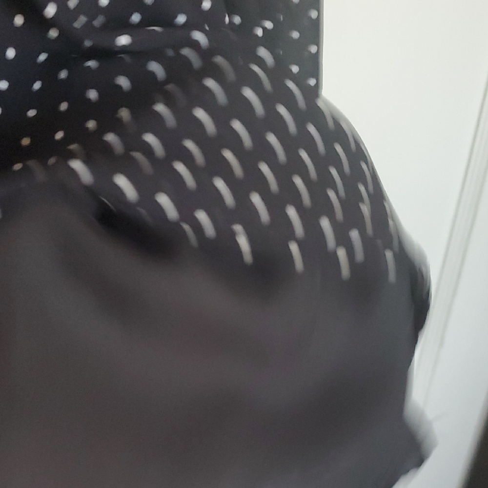 H&M Black and White Polka Dot Midi Dress - Picture 7 of 9